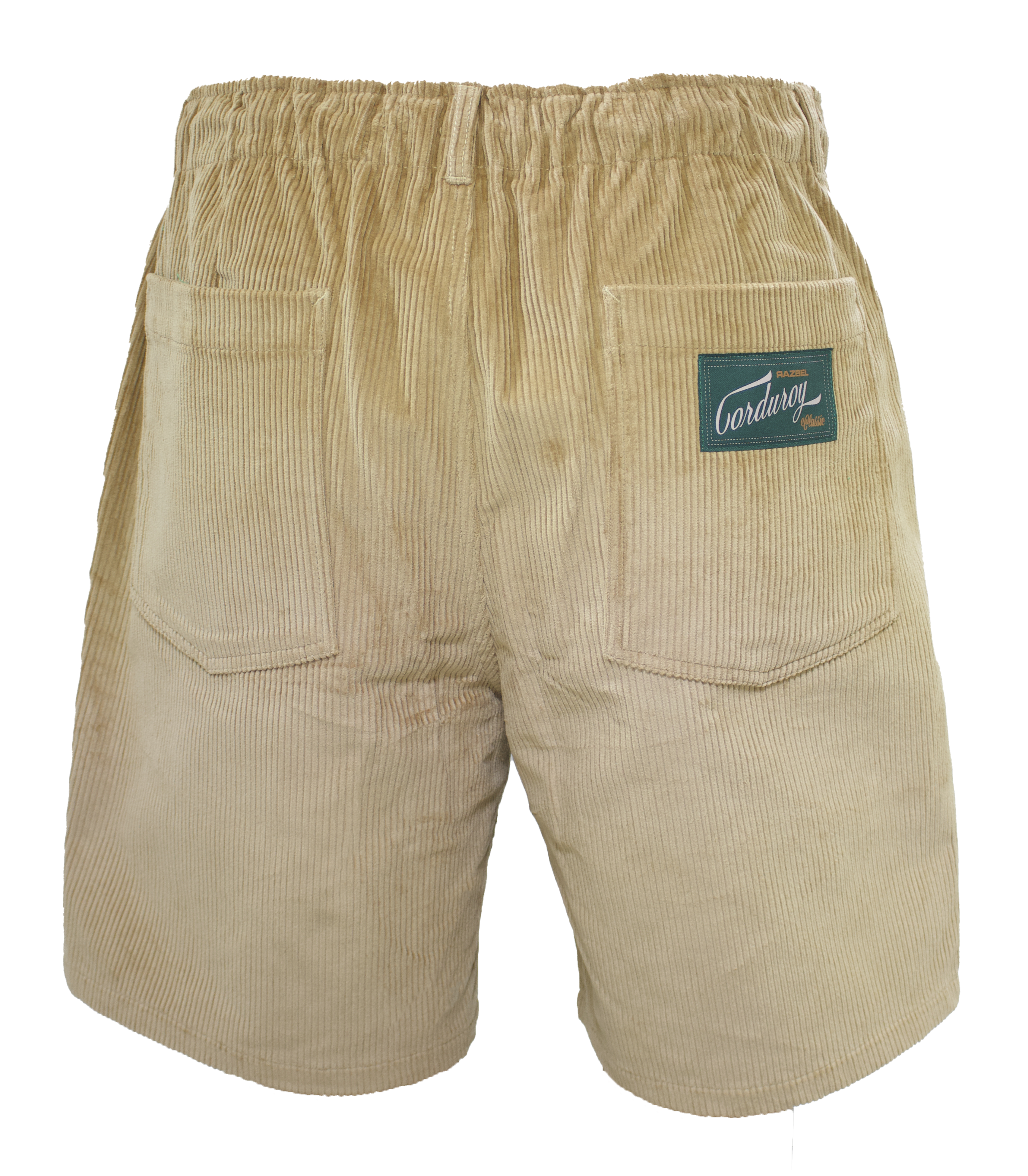 Classic Corduroy Beige Shorts-thumbmail-3