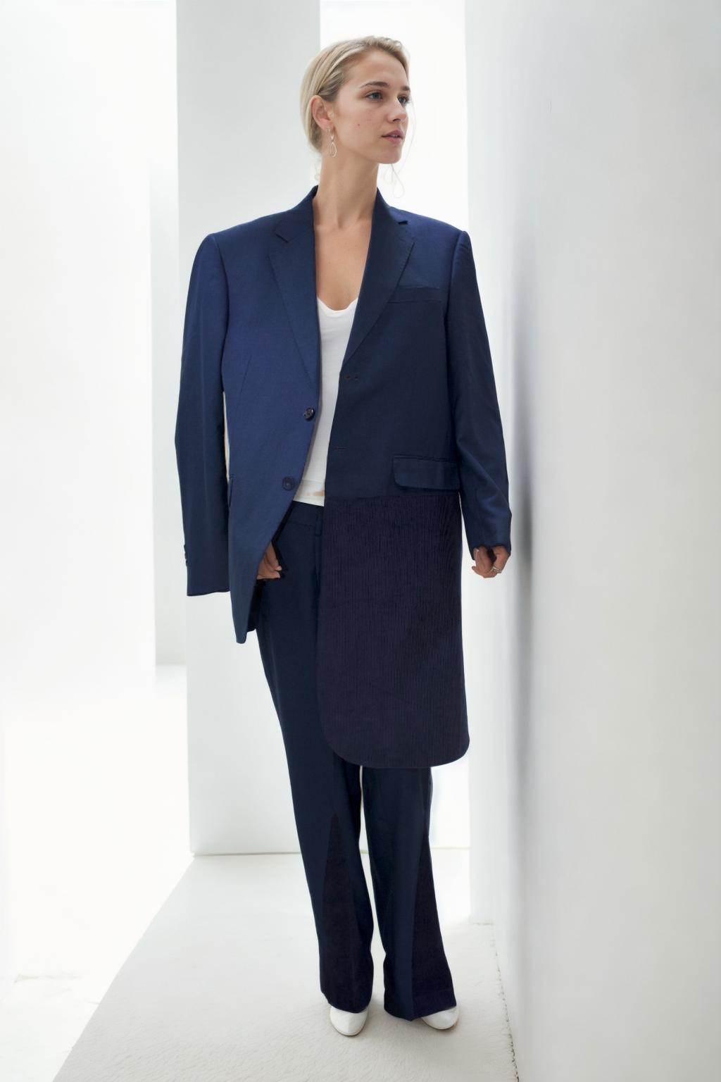 Tailored Cotton and Corduroy Coat