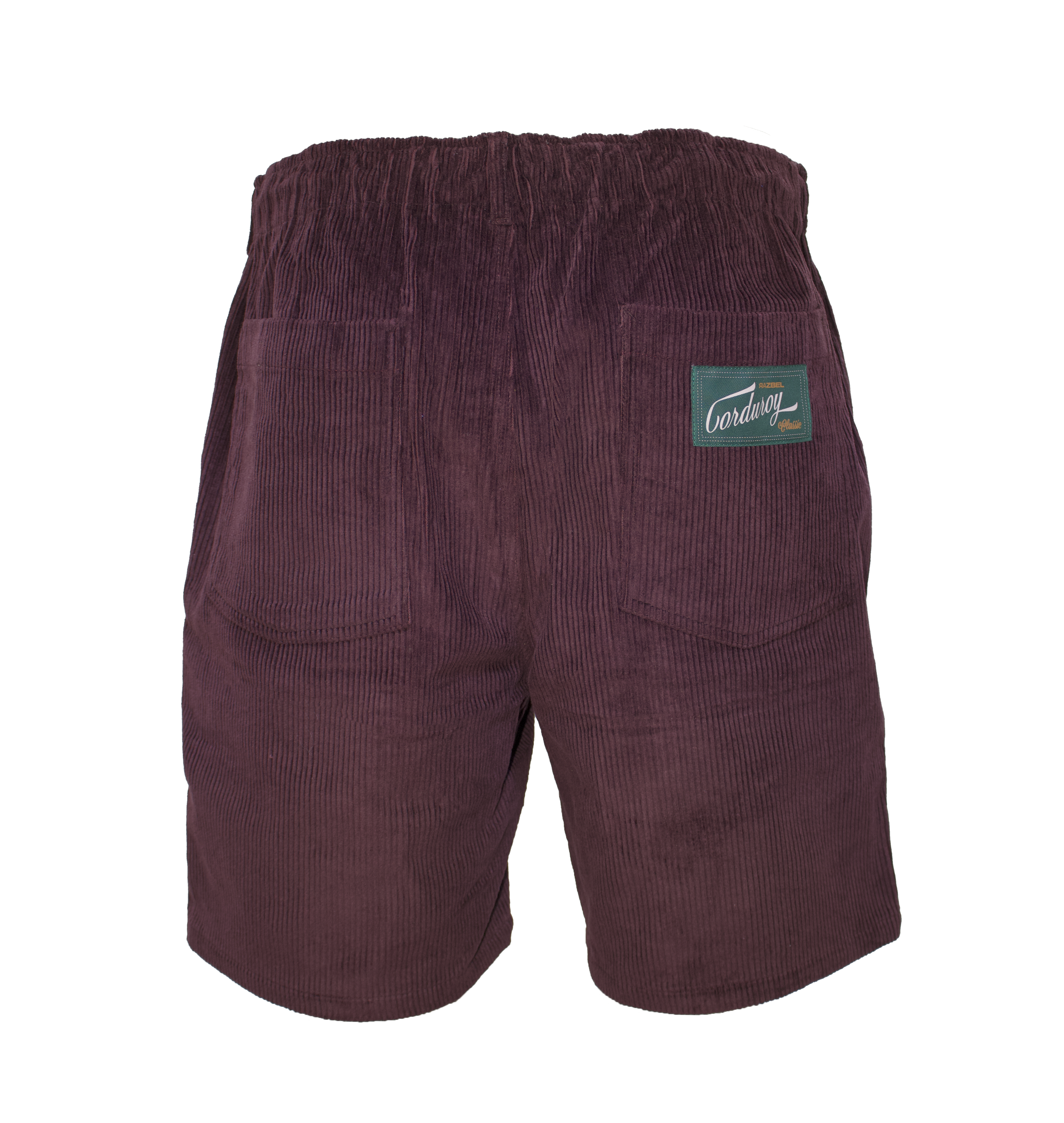 Classic Corduroy Maroon Shorts-thumbmail-3