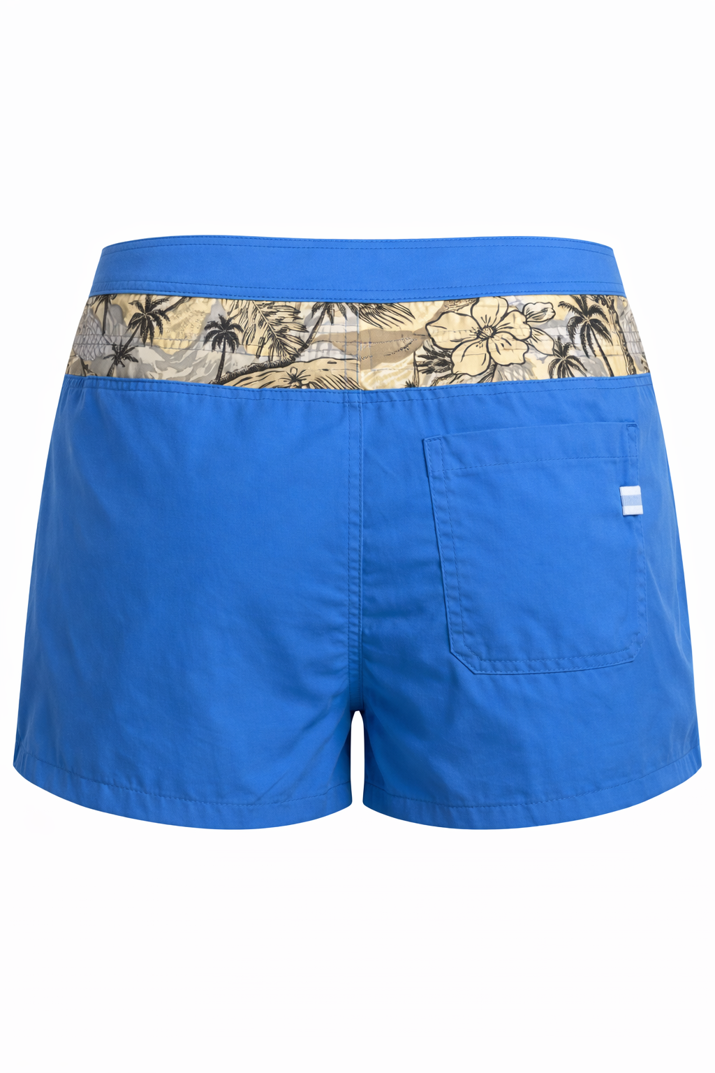 Azure Isla Pattern-Block Women Swim Shorts-thumbmail-4