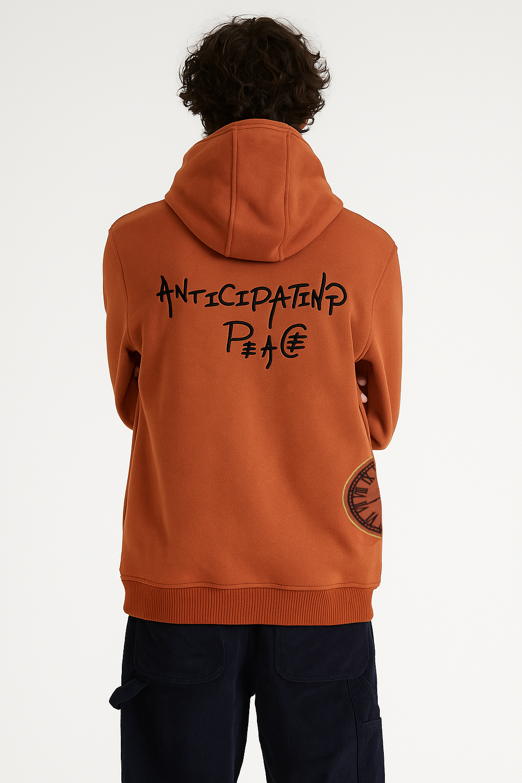 Anticipating Peace Embroidery Hoodie
