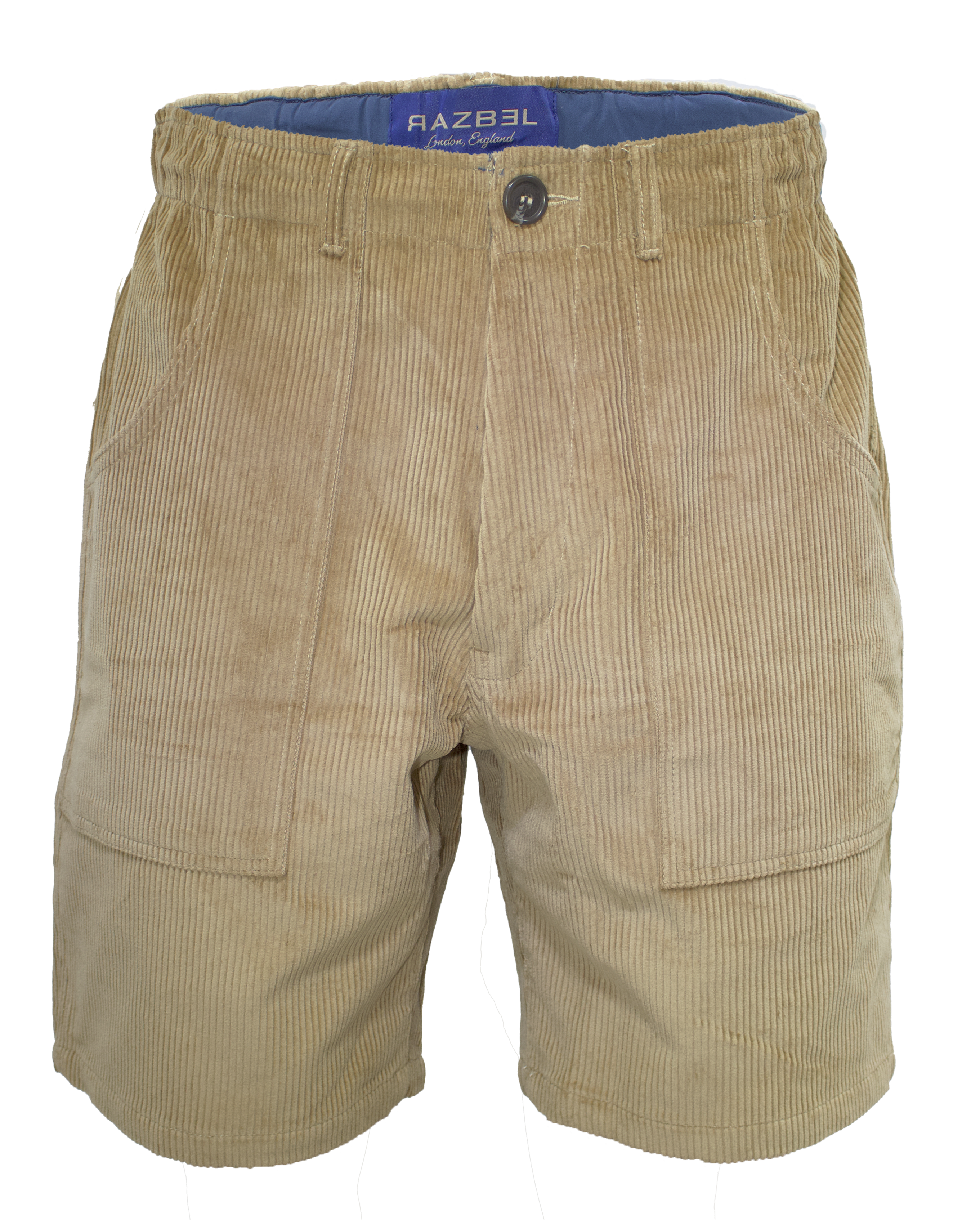 Classic Corduroy Beige Shorts