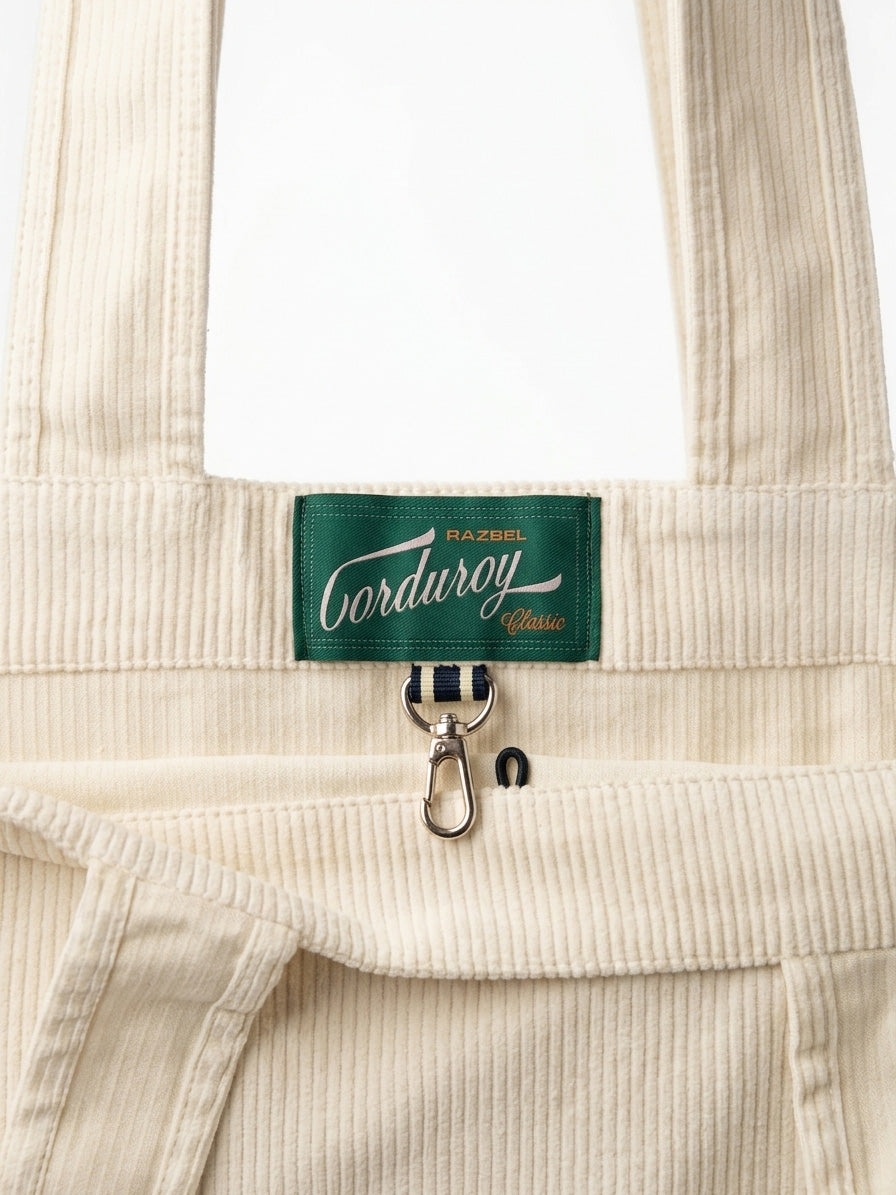 Ligne Ivory Tote Corduroy Bag-thumbmail-2