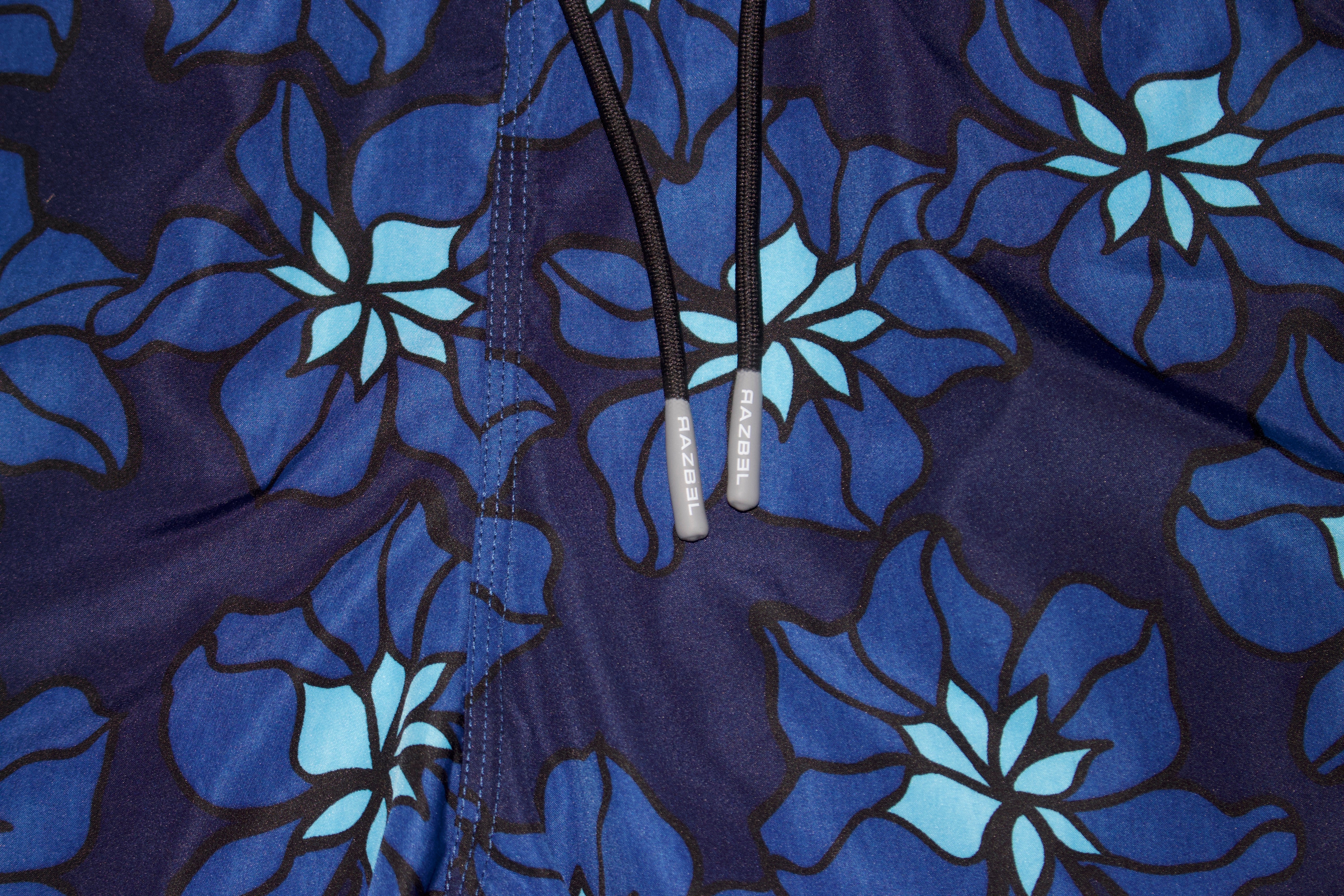 Blue Garden Printed Shorts-thumbmail-3