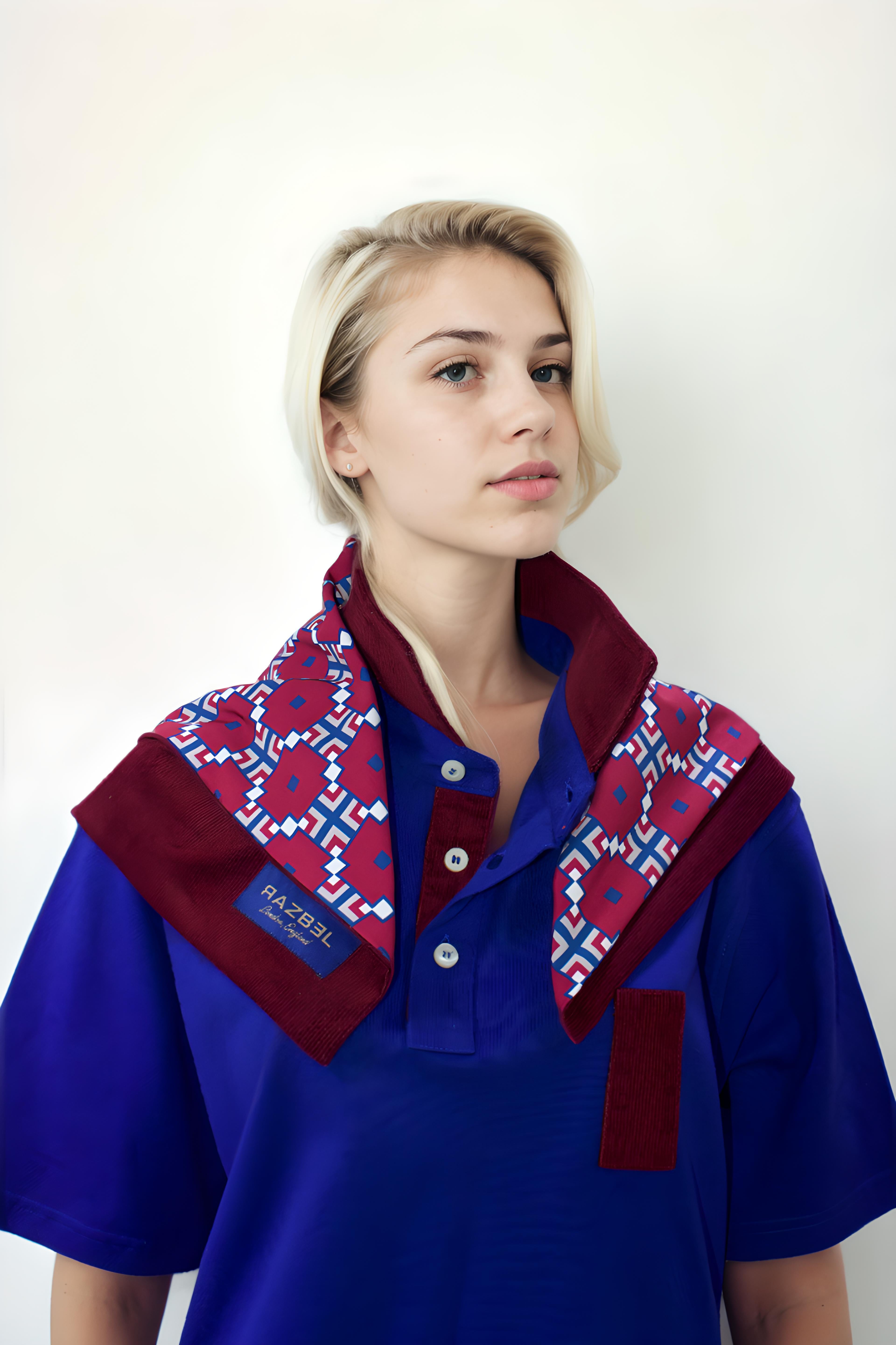 Printed & Corduroy Scarf