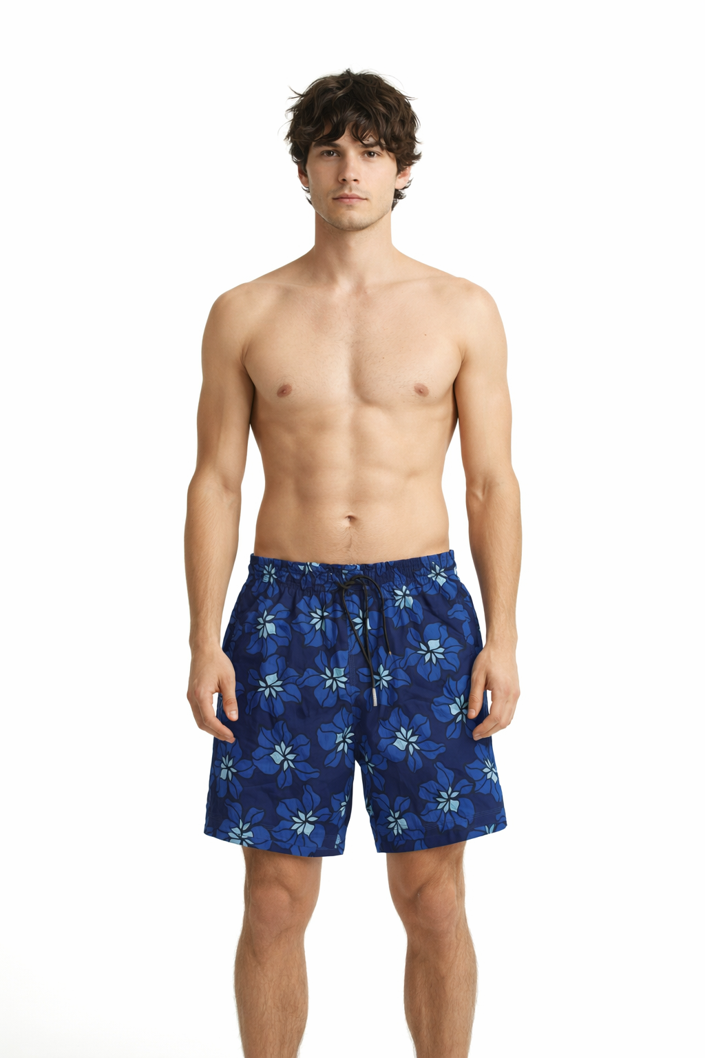 Blue Garden Printed Shorts