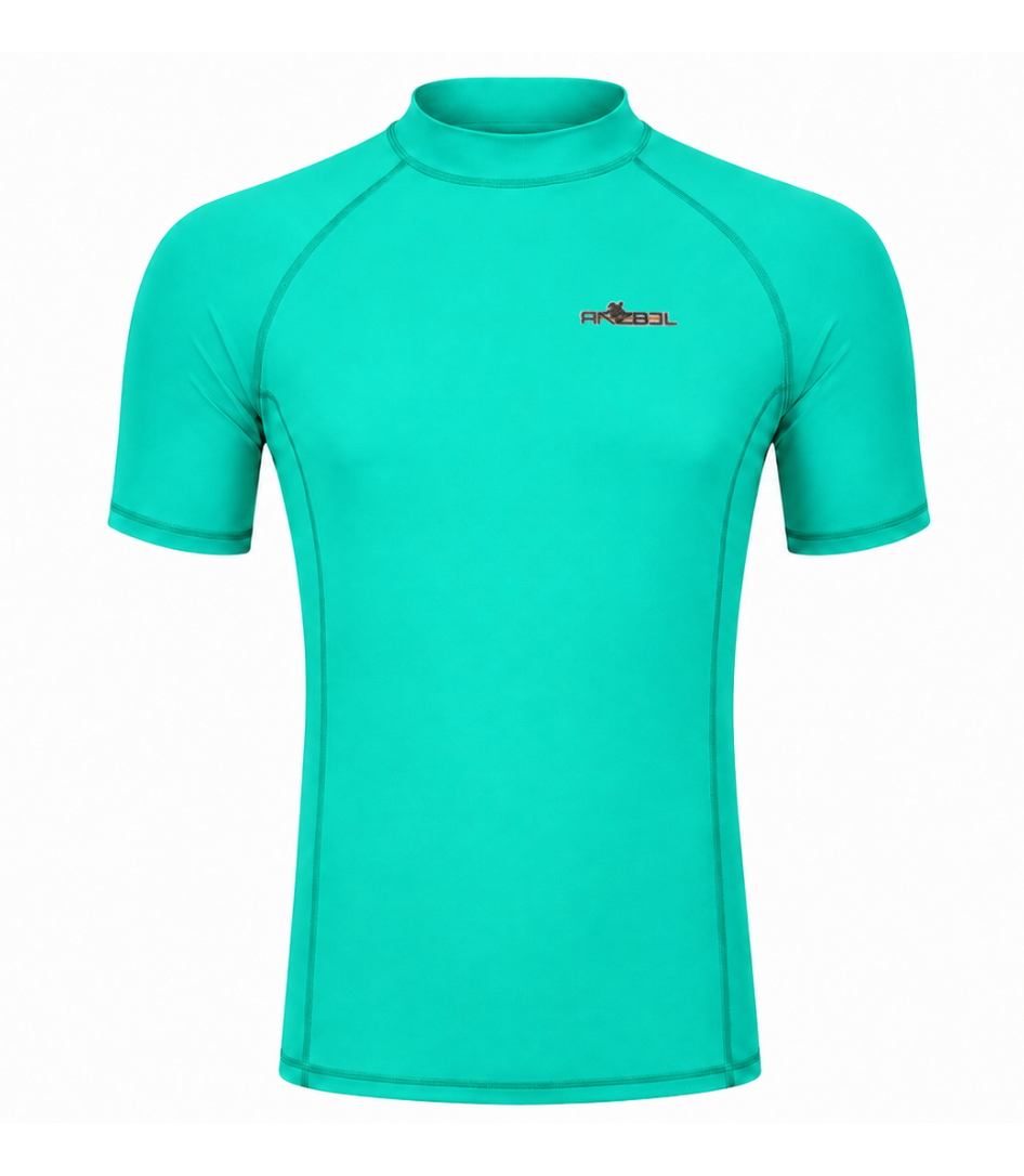 Aqua Mint Rashguard Shorts Sleeve-thumbmail-1