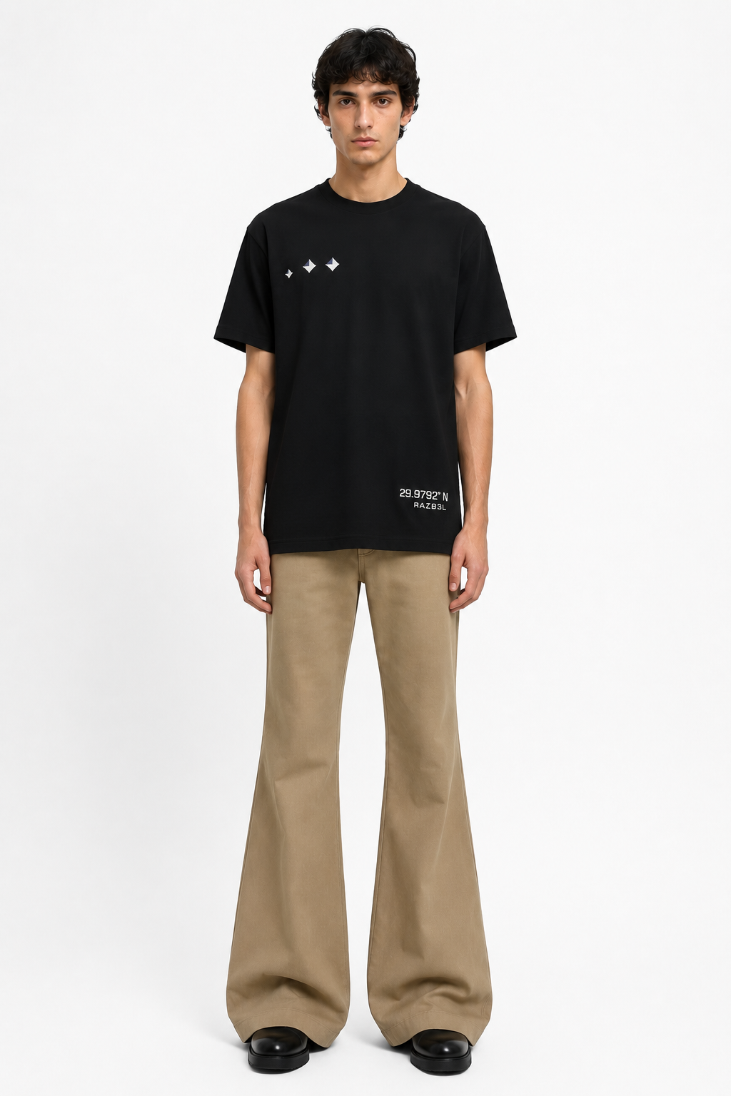 LUX GRID 29.9792° Embroidery T-Shirt